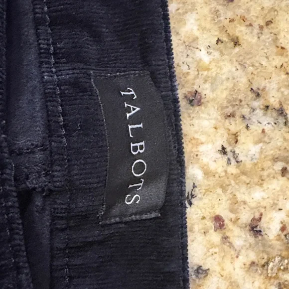 Talbots size 2 Black Corduroy Pants - Picture 3 of 8
